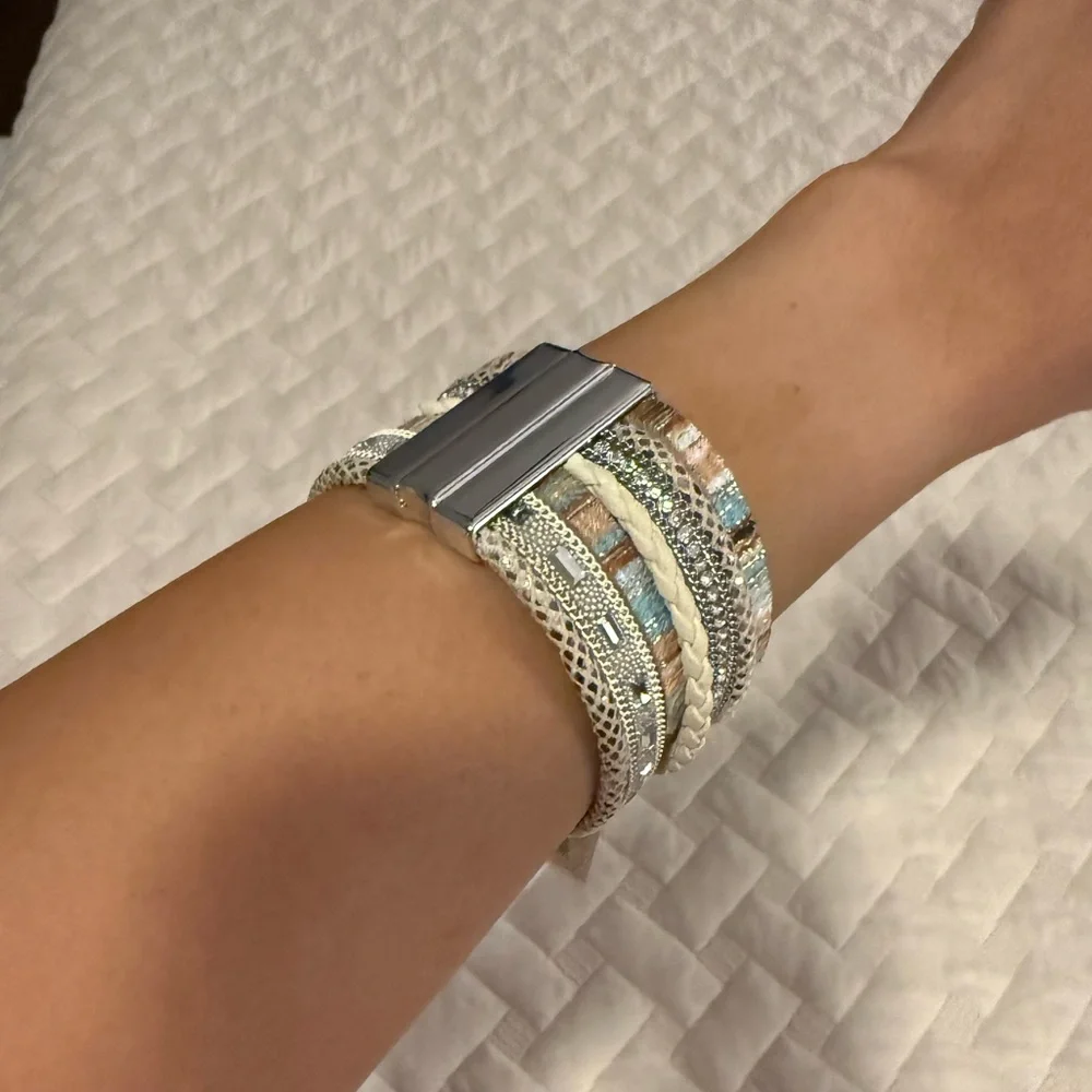 Saachi Sweet sand multi strand leather bracelet. New with tags. - Picture 4 of 9